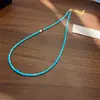 Collar de Piedra Natural Color Cobre Perla de Agua Dulce Cadena para Clavícula Simple de Gama Alta Nicho Retro Versátil Adorno para Mujeres