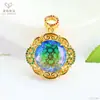Colgante de Vidrio Estilo Palacio Ai Yu Collar de Joyería Imitación Rubí Transmisión en Vivo de Comercio Electrónico Venta al por Mayor Dropshipping S5121407