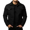 Nueva Chaqueta Casual para Hombre para Uso Diario, Cortavientos y Cálida, de Botones, Color Sólido, Moda Urbana para Otoño e Invierno