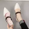 Zapatos de tacón alto de moda con tacón grueso, estilo europeo 422026 modelo nuevo, zapatos de tacón medio con hebilla de cinturón, punta fina, sandalias de primavera/verano, talla grande