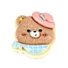 Nova Touca de Dormir Urso Acessórios de Resina Cola Creme DIY Chaveiro Artesanal Presilha de Cabelo Capa de Celular Material para Joias