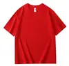 Camiseta Lisa Gola Redonda Estampada com Logo Publicitária Camisa Cultural Algodão Puro Ombro Caído Gola Redonda Manga Curta Roupa de Trabalho Uniforme de Classe DIY