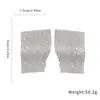 Brincos redondos geométricos europeus e americanos de moda transfronteiriça cravejados com diamantes, elegantes e sofisticados, brincos statement versáteis e únicos