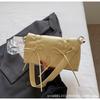 Bolso de Hombro Estilo Occidental con Cierre de Hebilla para Mujer 2025 Nueva Moda Cuero de Cera de Aceite Bolso de Hombro Gran Capacidad Bolso Cuadrado Pequeño para Viaje