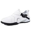 Novos Sapatos Casuais Masculinos e Femininos para Exterior, Sapatos de Golfe de Tamanho Grande, Sapatos Esportivos para Exterior, Sapatos de Treinamento de Golfe com Fivela