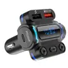 Reproductor Mp3 para Coche P7 Llamada Manos Libres Bluetooth Disco U Tarjeta Encendedor de Cigarrillos Transmisor de Frecuencia FM para Coche