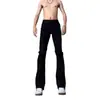 Jeans Negros Acampanados Cleanfit para Hombre, Pantalones con Estilo High Street Americano de Otoño, Pantalones Rectos de Corte Ajustado