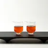 Taza de té de vidrio de borosilicato alto con pico transparente, resistente al calor y engrosada, adecuada para compartir té en juegos de té Kung Fu