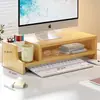 Suporte para Monitor de Computador de Mesa com Gaveta Caixa Organizadora de Desktop Base para Laptop de Dormitório Prateleira Elevatória