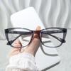 7036 nuevo marco de gafas de moda TR90 con lente plana anti luz azul de alta gama sin marco de maquillaje para miopía