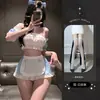 Lencería sexy Ailuru, uniforme de sirvienta de deseo puro, lencería erótica femenina linda, conjunto realzador de busto pequeño 8052