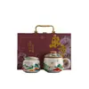 Caneca de cerâmica retro estilo chinês Dunhuang, presente de luxo leve para feriado, separação de chá e água com tampa, copo de escritório