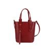 Nueva Popular Color Puro Gran Capacidad Elegante 2025 Nueva Textura Otoñal Bolso Cubo de Hombro Cruzado para Viajes Diarios para Mujeres