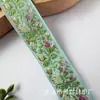 Cinta Jacquard Personalizada de 3 cm de Ancho con Motivos Florales, Encaje de Estilo Étnico, Accesorios Tejidos para Ropa con Temática Floral y Vegetal, Decoraciones para Zapatos y Sombreros, En Stock