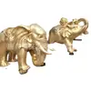 Artesanías de Animales de Cobre Fundido Listas para Usar del Fabricante Deberían ser al por Mayor Elefantes Tallados en Cobre Adornos de Elefante de Cobre Puro para la Entrada del Hogar
