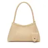 Bolso de mano tejido de nicho coreano para mujer, moda retro casual de moda nuevo otoño 2026, bolso de hombro bajo el brazo