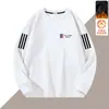 Sudadera Popular Nueva para Hombre Otoño/Invierno 2025, Forro Polar, Sin Capucha, Manga Larga, Cuello Redondo, Tallas Grandes, Gruesa, para Usar al Aire Libre