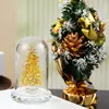 Adornos de Árbol de Navidad de Cristal Regalo de Navidad Regalo de Cumpleaños para Amigos Hombres y Mujeres Decoración de Sala de Estar en Casa Árbol de Paz Verde