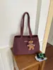 Bolsa grande xadrez transfronteiriça feminina novo nicho estilo preguiçoso bolsa tote grande capacidade versátil de ombro único sob o braço