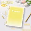 Cuaderno de Hojas Sueltas con Gradiente Cuaderno para Estudiantes de Secundaria B5 Libro de Palabras en Inglés Cuaderno de Ejercicios de Cuatro Líneas y Tres Marcos