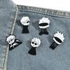 Animación de Dibujos Animados Japoneses Batalla de Hechizos Broche Trasero de Aleación Insignia Metálica Cinco Iluminaciones Accesorios Insignia Metálica con Goteo de Aceite