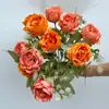 Peônia Artificial Flor de Lótus Flor Falsa Flor de Peônia Sala de Estar Decoração Nórdica Estilo Ins Flor de Seda Flor Artificial Botão Feliz
