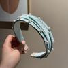 Diadema de Textura de Estilo Fragante de Lujo Ligero Celebridad Elegante Diadema de Perlas Nueva de Alta Gama Combinable Nueva Primavera y Verano Sombrerería