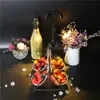 Soporte de Bocadillos para Té de la Tarde Fresco Pequeño Luminoso Frutero de Frutas de Múltiples Niveles Barra Frutero de Hielo Acrílico