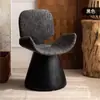 Silla de maquillaje de lujo para habitación de niñas, taburete de maquillaje estilo vintage con respaldo, silla giratoria para tocador para vestidor