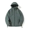 Chaqueta de trabajo estilo americano para hombre, nuevo modelo otoño 2024, chaqueta holgada con capucha, ropa de montaña para exteriores para hombre, moderna