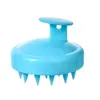 Novo Pente de Massagem Escova de Shampoo Pente de Cabelo Couro Cabeludo Cabeça Silicone Redondo Limpeza Couro Cabeludo Cabeça Coçador