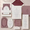 Convites de casamento com relevo de luxo, convites de casamento de alta qualidade, cartões postais com texto em relevo, cartões de menu