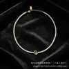 Bestseller transfronterizo Marca D nuevo modelo 2026 collar, pulsera, anillo, aretes con letra CD, conjunto de moda camelia de lujo ligero