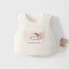 Colete de bebê para proteção da barriga, colete infantil acolchoado para outono e inverno, top quente forrado de algodão para recém-nascidos
