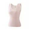 Colete Quente de Outono e Inverno para Meninas, Alunas do Ensino Fundamental II, com Bolso Frontal, Colete para Usar por Baixo com Bojos