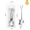 Bolsa de PVC de 4 Cucharas para Sandía, Cucharas Transfronterizas de Acero Inoxidable 304, Cucharas Pala de Alta Calidad, Cucharas Pequeñas al por Mayor