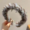Elegante diadema redonda de cuentas con corona alta para mujer, diadema de moda de alta gama para uso diario, con dientes para un agarre antideslizante