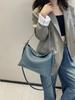 Bolso Cruzado de Cuero Genuino de Gran Capacidad Estilo Retro para Debajo del Brazo 2026 Nuevo de Moda Coreana Piel de Vaca de Primera Capa Bolso de Hombro para Mujer