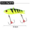 Ftk Gancho para Pesca en Hielo Señuelo 35g Cebo Artificial Cebo para Pesca en Hielo Pesca en Mar Doble Gancho Triple Gancho Venta al por Mayor Transfronteriza