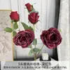 Flores Artificiais Vermelhas para Celebrações de Casamento, Flores Artificiais para Salões de Casamento, Decoração de Casa, Buquês Artificiais de Rosa, Enfeites de Flores de Seda