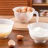 Casa de Paja Herramientas para Hornear Taza de Huevo con Boquilla de Flujo Gran Capacidad Grado Alimenticio Bol de Arroz Cocina con Asa Bol de Arroz