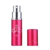 Botella de Perfume de Cabeza Plana de 10 ml Botella Portátil para Rellenar Perfume Botella con Atomizador Botella de Vidrio Cosmético Botella de Aceite Esencial