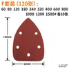 Papel de Lija Triangular de 5 Agujeros con Respaldo de Velcro 140*90mm Flock Autoadhesivo con Agujeros, Directo del Fabricante, Hoja para Pulir Muebles de Carpintería
