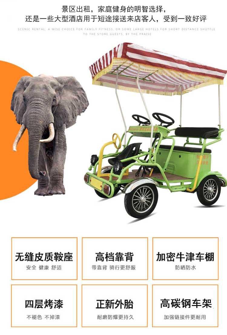 双人观光自行车,观光自行车,旅游观光车,景区观光电动车,景区观光车,双人自行车