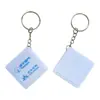 Regla Cuadrada Pequeña de Acero con Llavero del Fabricante, Cinta Métrica de Acero, Cinta Métrica de Regalo, Caja de Regalo, Portátil para Uso Doméstico
