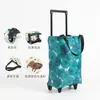 Carrito de compras plegable, de gran capacidad y duradero para mujeres mayores, adecuado para transportar comestibles y subir escaleras