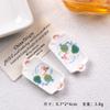 Prato pequeno de porcelana azul e branca, prato pequeno antigo, novo estilo chinês, prato estampado, resina, miniatura de comida para brincar, ornamentos diy para casa de bonecas