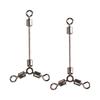 Conector de anillo bifurcado de ocho anillos en forma de O de tres horquillas de pierna larga directo de fábrica pesca al aire libre pesca dividida en forma de O