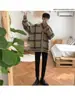 Chaqueta Cardigan Tejida de Punto para Hombre Otoño Invierno 2025 Moda Masculina Casual Suéter Tejido con Botones Estampado Negro