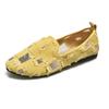 Bean Shoes Feminino Pequeno Estilo Perfumado Malha Plana Oco Pano Sapatos Verão Respirável Slip-in Renda Preguiçoso Tamanho Grande Camada Única Sapatos